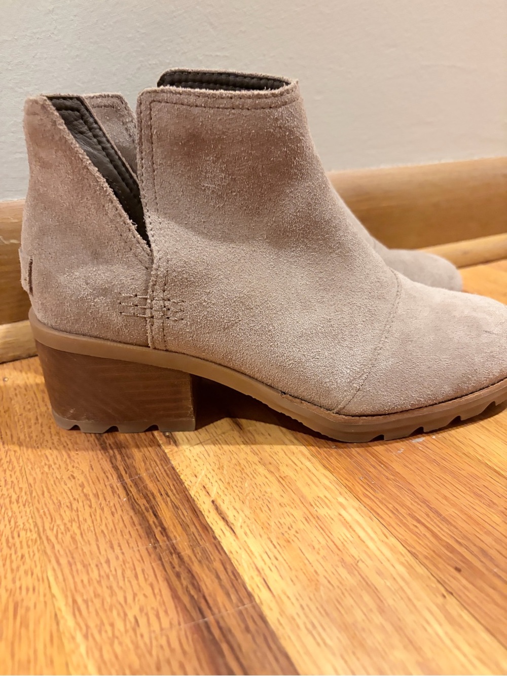 Sorel Taupe Suede Chelsea Ankle Boots